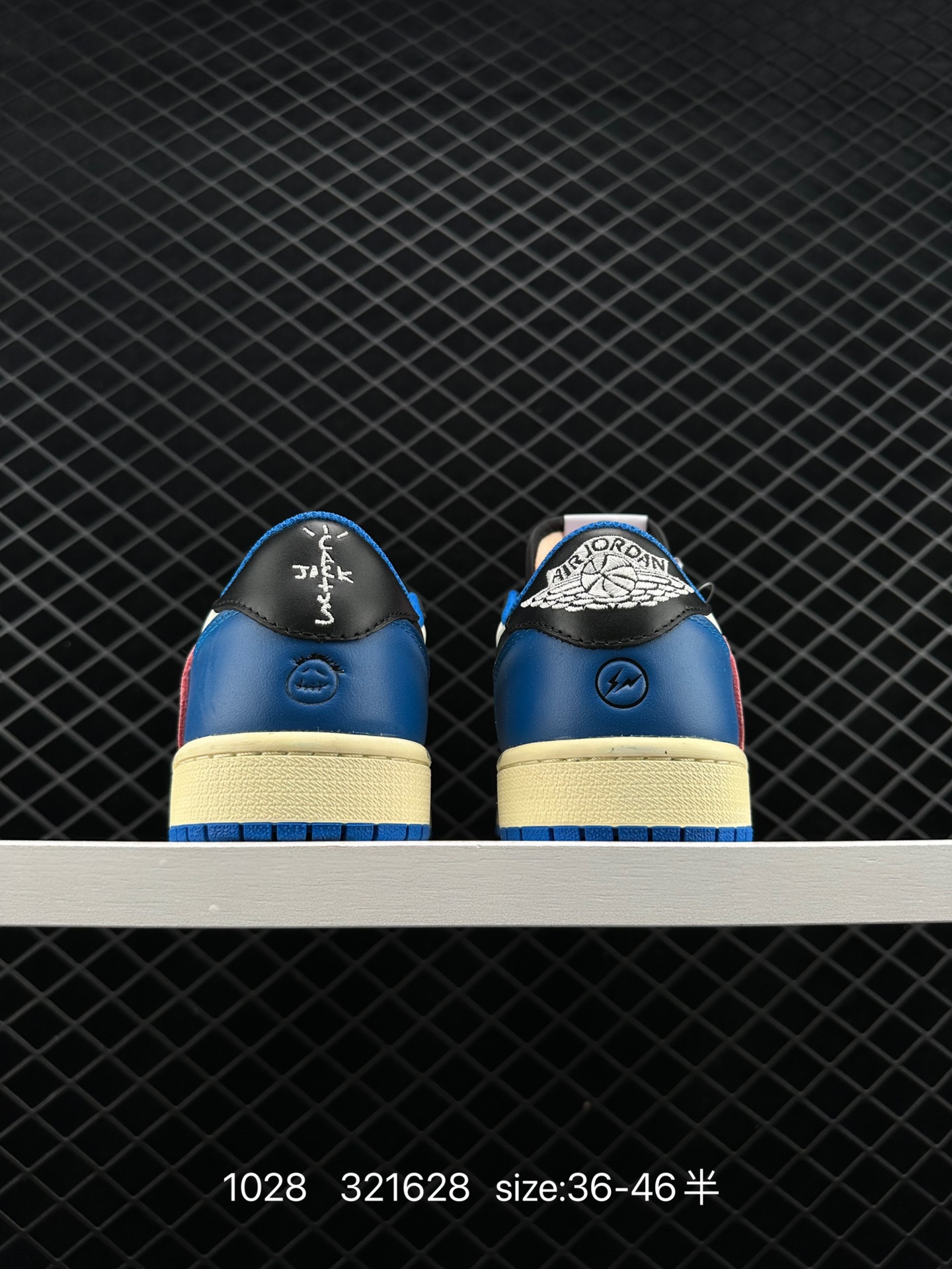 fragment design x Travis Scott x Nike Air Jordan 1 Low OG SP”Black/Green Toe“